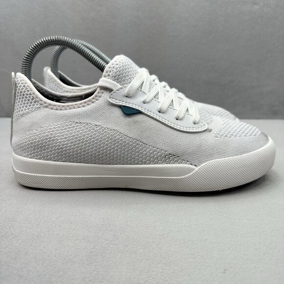 Vessi Weekend Sneaker Womens Size 7 Shoes White Waterproof Knit Lace-Up Casual - Picture 1 of 8